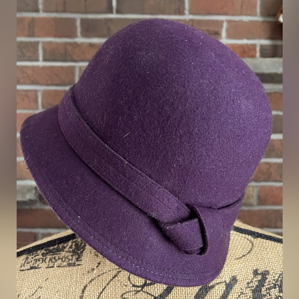 One pretty purple cloche